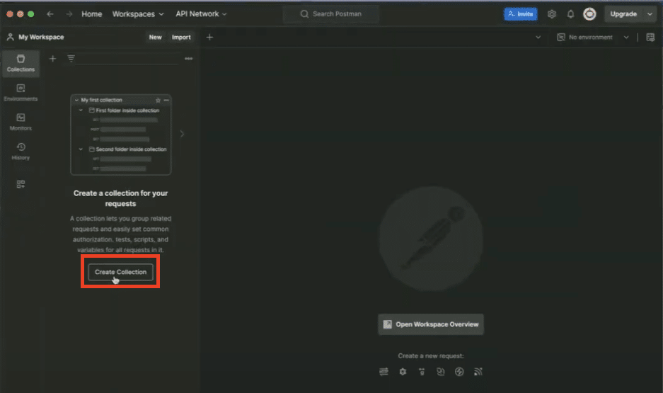 create collection in Postman